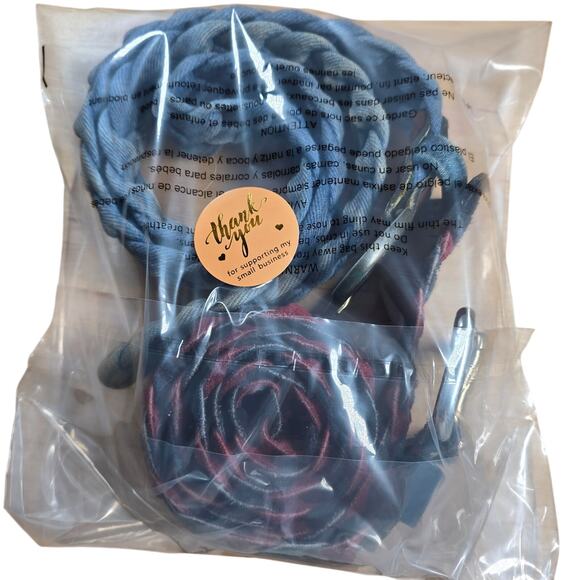 2 1970s Braided Belts: Keegin Denim and Leather, Canterbury  Braided Suede Sz 36 - Picture 8 of 8